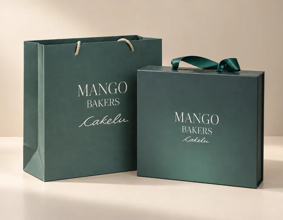 Cakelu gift bag and gift box